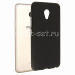 Чехол-накладка силиконовый для Meizu M5 (черный 1.2мм)