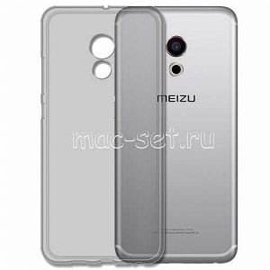 Чехол-накладка силиконовый для Meizu Pro 6 / Pro 6S (серый 0.5мм)