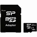 Карта памяти microSDXC Silicon Power Elite SP128GBSTXBU1V10SP + SD adapter (128Gb)