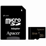 Карта памяти microSDHC Apacer AP32GMCSH10U1-R + SD adapter (32Gb)