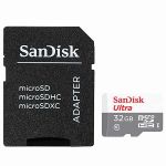 Карта памяти microSDHC SanDisk Ultra SDSQUNS-032G-GN3MA + SD adapter (32Gb)