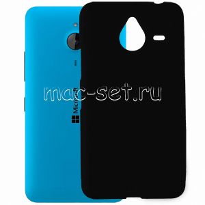 Чехол-накладка силиконовый для Microsoft Lumia 640 XL / Dual SIM (черный 1.2мм)