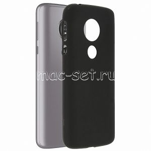 Чехол-накладка силиконовый для Motorola Moto E5 (черный 1.2мм)