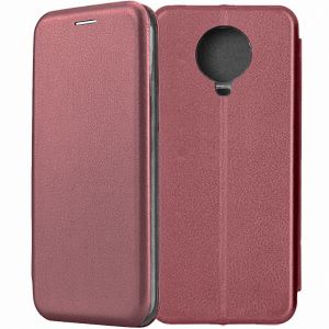 Чехол-книжка для Nokia G10 (темно-красный) Fashion Case