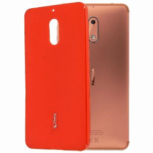 Чехол-накладка силиконовый для Nokia 6 (красный) Cherry