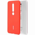 Чехол-накладка силиконовый для Nokia 6.1 (красный) Cherry
