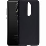Чехол-накладка силиконовый для Nokia 5.1 (черный) MatteCover