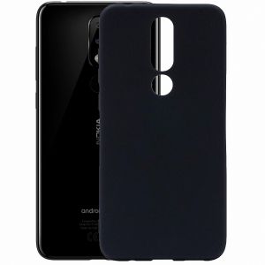 Чехол-накладка силиконовый для Nokia 5.1 Plus (черный) MatteCover