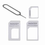 Переходник-адаптер для nano и micro SIM карт Noosy (белый)