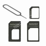 Переходник-адаптер для nano и micro SIM карт Noosy (черный)