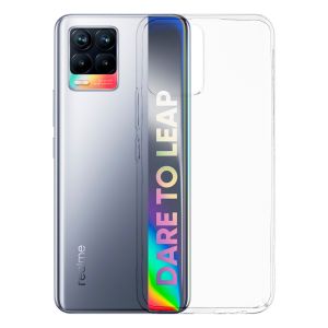 Чехол-накладка силиконовый для Realme 8 (прозрачный) ClearCover