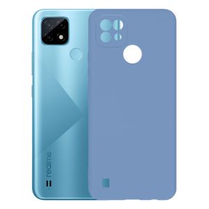 Чехол-накладка силиконовый для Realme C21 (голубой) ColorCover