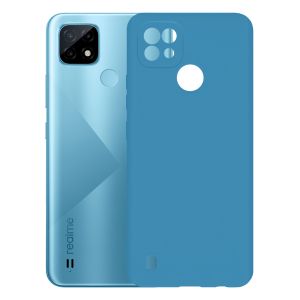 Чехол-накладка силиконовый для Realme C21 (лазурный) ColorCover