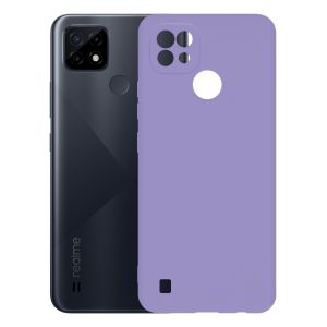 Чехол-накладка силиконовый для Realme C21 (сиреневый) ColorCover