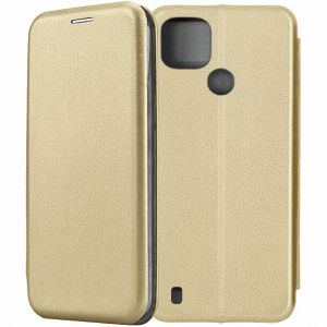 Чехол-книжка для Realme C21 (золотистый) Fashion Case