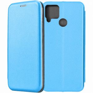 Чехол-книжка для Realme C25S (голубой) Fashion Case