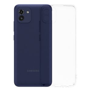 Чехол-накладка силиконовый для Samsung Galaxy A03 A035 (прозрачный) ClearCover