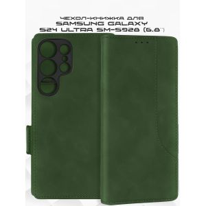 Чехол-книжка для Samsung Galaxy S24 Ultra S928 (зеленый) MSCase