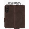 Чехол-книжка для Samsung Galaxy S25 Edge S937 (коричневый) MSCase