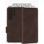 Чехол-книжка для Samsung Galaxy S25 Ultra S938 (коричневый) MSCase