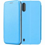 Чехол-книжка для Samsung Galaxy A01 A015 (голубой) Fashion Case