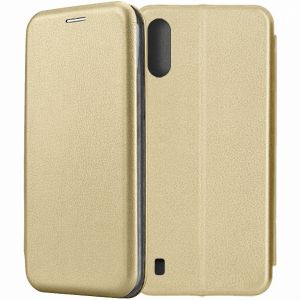 Чехол-книжка для Samsung Galaxy A01 A015 (золотистый) Fashion Case