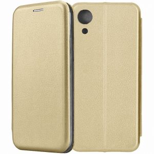 Чехол-книжка для Samsung Galaxy A03 Core A032 (золотистый) Fashion Case
