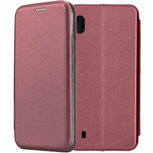 Чехол-книжка для Samsung Galaxy A10 A105 (темно-красный) Fashion Case