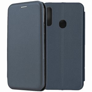 Чехол-книжка для Samsung Galaxy A20s A207 (темно-синий) Fashion Case