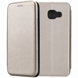 Чехол-книжка для Samsung Galaxy A7 (2016) A710 (серый) Fashion Case