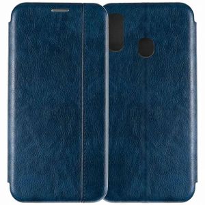 Чехол-книжка для Samsung Galaxy A40 A405 (синий) Retro Case
