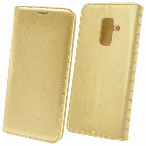 Чехол-книжка для Samsung Galaxy A6+ (2018) A605 (золотистый) Book Case