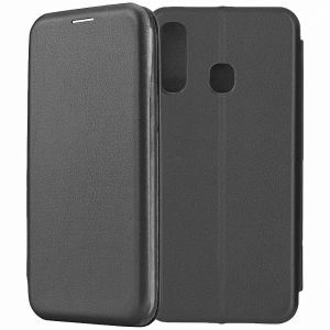Чехол-книжка для Samsung Galaxy A60 A6060 (черный) Fashion Case