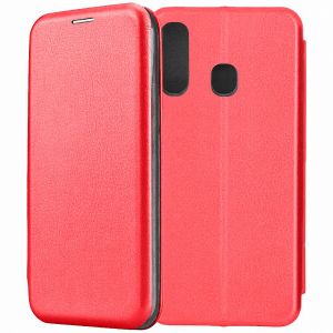 Чехол-книжка для Samsung Galaxy A60 A6060 (красный) Fashion Case