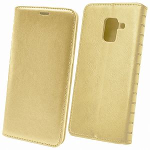 Чехол-книжка для Samsung Galaxy A8+ (2018) A730 (золотистый) Book Case