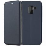 Чехол-книжка для Samsung Galaxy A8 (2018) A530 (темно-синий) Fashion Case