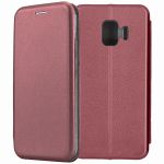 Чехол-книжка для Samsung Galaxy J2 core J260 (темно-красный) Fashion Case