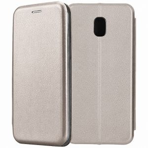 Чехол-книжка для Samsung Galaxy J3 (2017) J330 (серый) Fashion Case