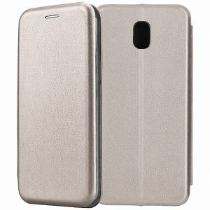 Чехол-книжка для Samsung Galaxy J5 (2017) J530 (серый) Fashion Case