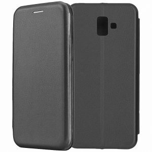 Чехол-книжка для Samsung Galaxy J6+ J610 (черный) Fashion Case