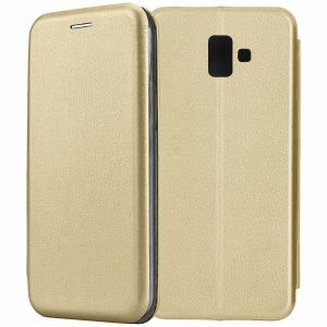 Чехол-книжка для Samsung Galaxy J6+ J610 (золотистый) Fashion Case