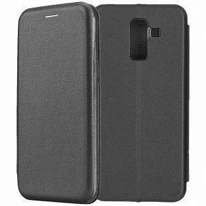 Чехол-книжка для Samsung Galaxy J8 J810 (черный) Fashion Case