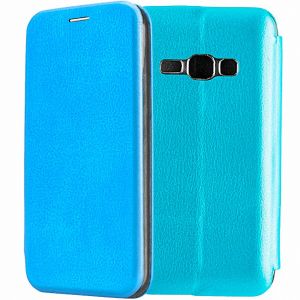 Чехол-книжка для Samsung Galaxy J1 (2016) J120 (голубой) Fashion Case