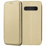 Чехол-книжка для Samsung Galaxy S10 G973 (золотистый) Fashion Case