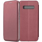 Чехол-книжка для Samsung Galaxy S10+ G975 (темно-красный) Fashion Case