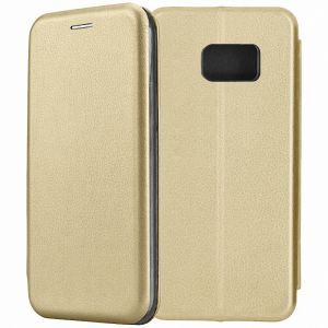 Чехол-книжка для Samsung Galaxy S7 G930 (золотистый) Fashion Case