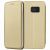 Чехол-книжка для Samsung Galaxy S7 G930 (золотистый) Fashion Case
