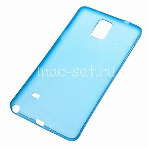 Чехол-накладка пластиковый для Samsung Galaxy Note 4 N910 ультратонкий (синий)
