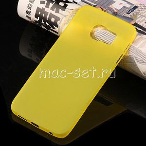 Чехол-накладка пластиковый для Samsung Galaxy S6 G920F ультратонкий (желтый)
