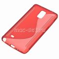 Чехол-накладка силиконовый для Samsung Galaxy Note 4 N910 (красный) S-Line